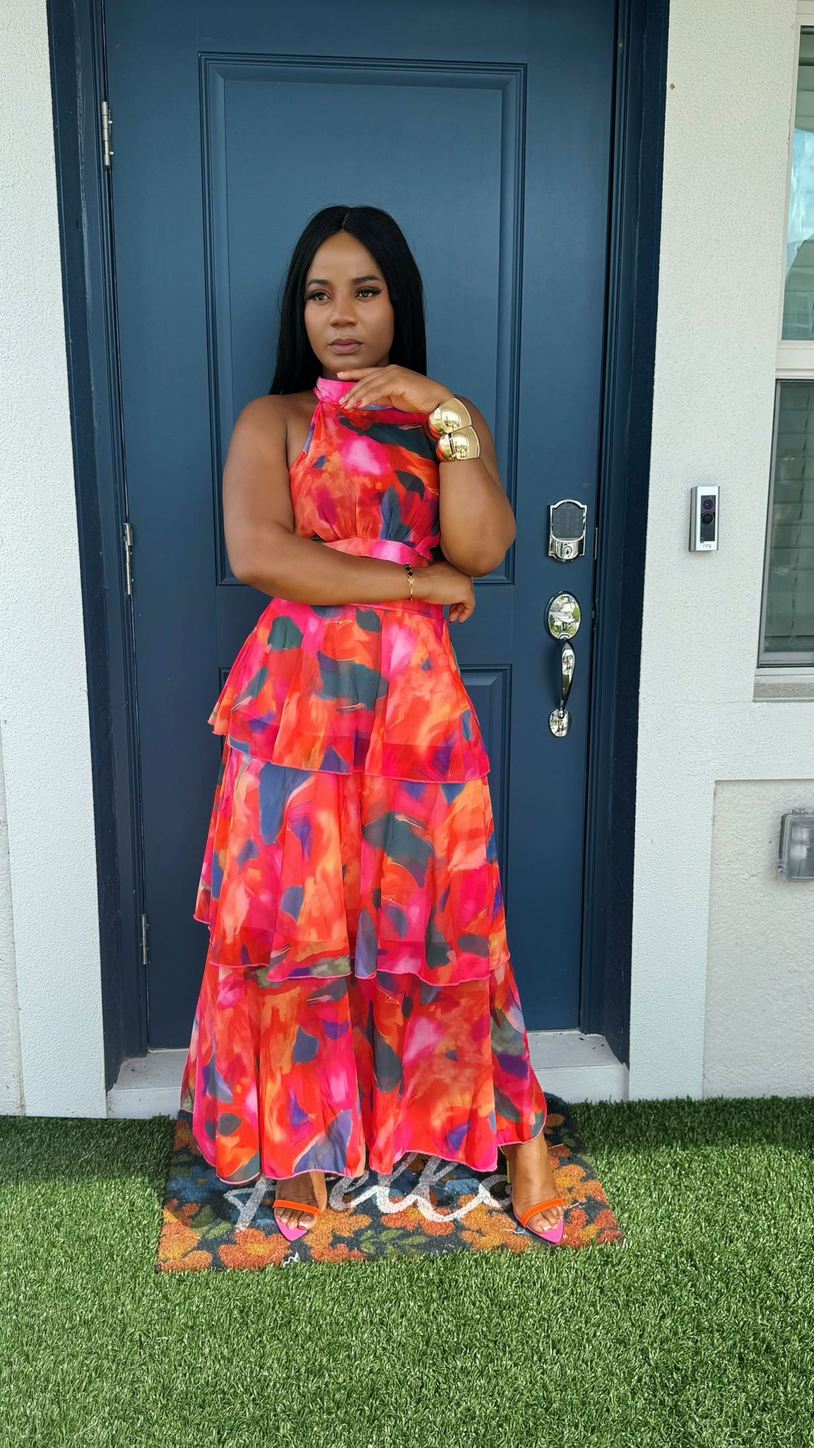 Lilie Flower Maxi Dress