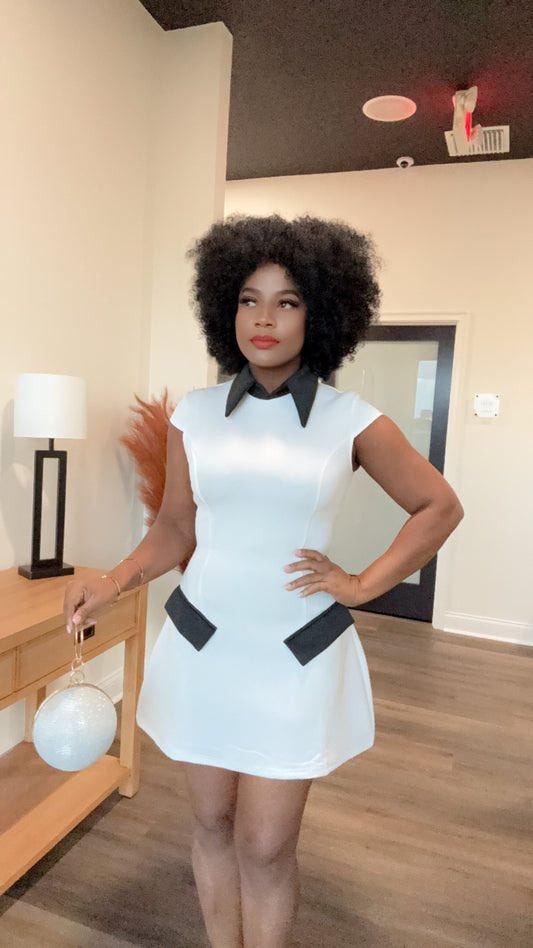 Mona elegant White dress
